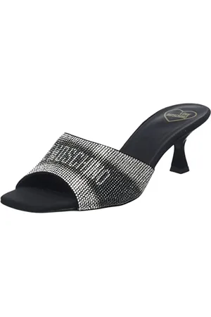 Moschino Damskie Ja28295G0GB00 muszle na obcasie, czarne, 40 EU, , 40 EU