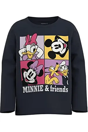 NAME IT Nmfjujun Minnie Ls Top Noos Wdi koszulka z długim rękawem, , 80 cm