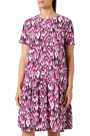 Gerry Weber Edition Sukienka damska 885006-66419, fioletowa/różowa/czarna z nadrukiem, 42, , 42