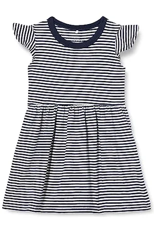 NAME IT Bestseller A/S Sukienka dziewczęca NMFVINANNA CAPSL J1, ciemny szafir, 110, , 110 cm