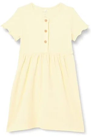 NAME IT Bestseller A/S Dziewczęca sukienka NMFJANA SS sukienka, Double Cream, 92, , 92 cm