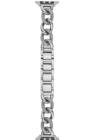 Michael Kors Bransoleta Kompatybilna z Apple Watch, 38, 40, 41 I 42, 44, 45, 49, Srebrna Bransoleta ze Stali Szlachetnej, Mks8058E