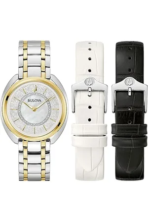 BULOVA Damski analogowy zegarek kwarcowy z paskiem ze stali nierdzewnej 98 x 134, , bransoletka