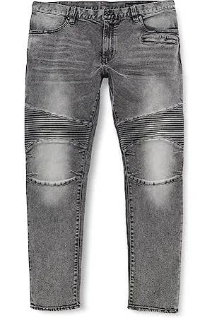 Armani Exchange J27 Skinny Biker dżinsy męskie, szary denim, 3XL