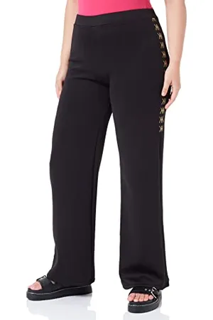 KENDALL + KYLIE KENDALL & KYLIE K&k W Detailed High Rise Straight Spodnie Kkw3711705 Spodnie, Czarne, L Kobiety
