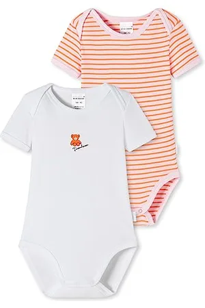 Schiesser Dziewczęce body do połowy rękawów bawełna ekologiczna - Made in Europe, , 80 cm