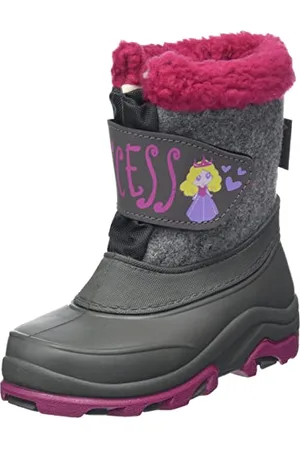 mc kinley McKINLEY Teddy III, buty do biegania szosowego dla chłopców, unisex Kinder, Grey Dark/Pink, 18 EU