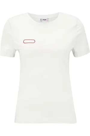 Fila Damska koszulka z tabliczką, jasna biel, XL, , XL