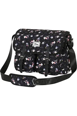 Disney Myszka Miki Nature -Duża Torba na Ramię Satchel, Czarna, 36 x 25 cm