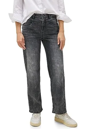 Street one Damskie spodnie jeansowe Straight i High, , 34W / 30L
