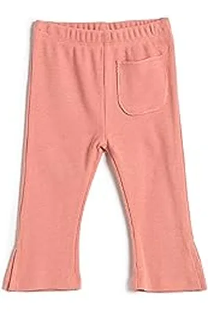 Koton Babygirl Flare Basic Legginsy prążkowane Elastyczny pasek w talii Bawełna, , 4-5 Lat