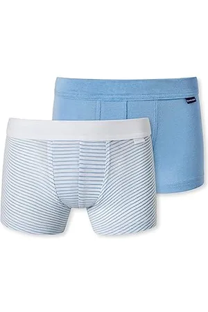 Schiesser Jungen 2 PACK Short mit weichem Bündchen Unterwäsche Feinripp - 100% Organic Bio Baumwolle - Größe 92 bis 140