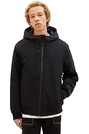TOM TAILOR Męska kurtka softshell z kapturem, 29999-Black, XXL, , XXL