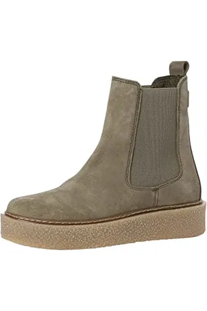 Marco Tozzi Damskie 2-26853-29 skórzane buty z podszewką, modne kozaki, oliwkowe, 39 EU