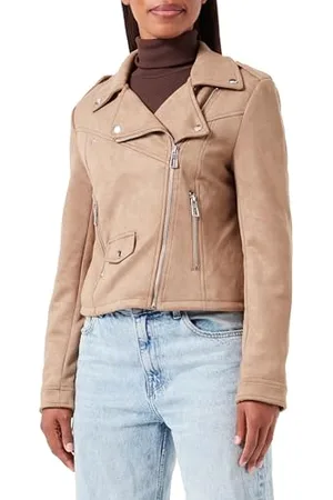 ONLY Bestseller A/S Onlscootie Faux Suede Biker kurtka damska OTW z imitacji skóry, , XS