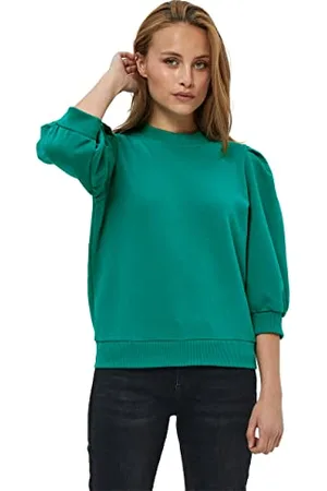 Minus Damski sweter z rękawami 3/4, zielony (Ocean Green), XL