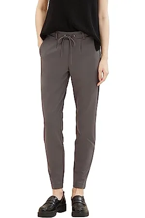 TOM TAILOR Damskie spodnie materiałowe z dżerseju Loose Fit, , 32W / 32L