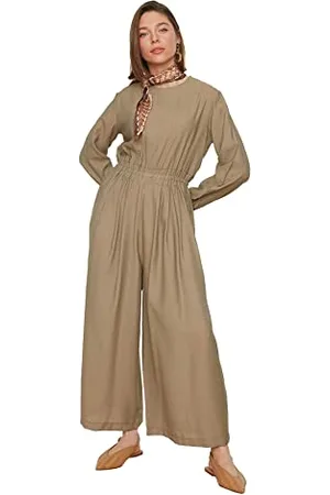 Trendyol Talia Gummi Casual Cut Cutual Kombinezon Kobiety, , 42