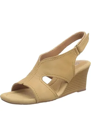 Clarks Damskie sandały Kyarra Aster na koturnie, , 41 EU