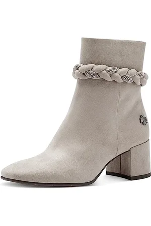 Marco Tozzi Damskie 2-85307-41 botki na obcasie, taupe, 40 EU, , 40 EU