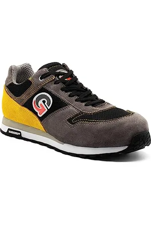 Garsport Monza S1P, Męskie buty antyfortunowe, Szary/Czarny/Żółty, 40 EU, , 40 EU