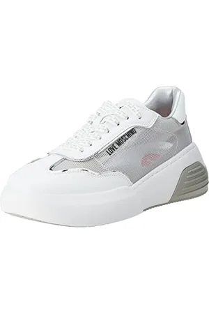 Moschino Damskie buty sportowe Ja15875g0giqb01a, białe, 35 EU, , 35 EU