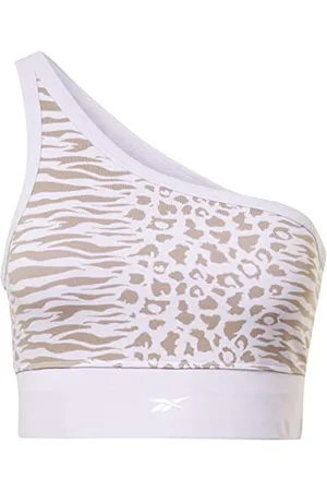 Reebok Damski nowoczesny bawełniany biustonosz sportowy safari