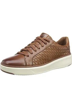 Cole Haan Męskie trampki GrandPrø Topspin Lux Woven Trainer, British TAN/Ivory, 10 UK, , 42.5 EU