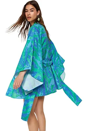 Trendyol Kimono & Caftan - niebieski - regularny krój, , M, , M