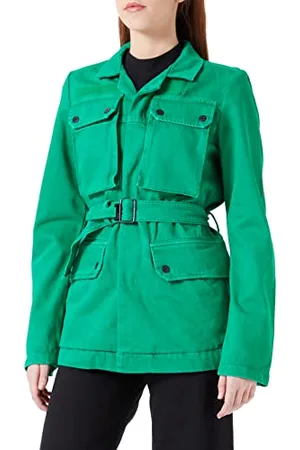 G-Star RAW Damska kurtka dżinsowa w stylu lat 70., zielona (Jolly Green gd D300-D828), L, , L