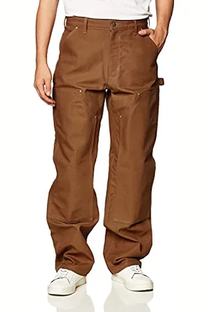 Carhartt Męskie spodnie robocze o luźnym kroju Duck z podwójnym przodem, 36W / 32L