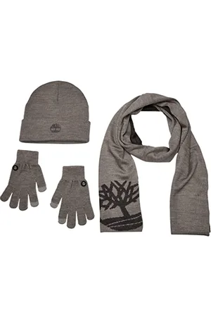 Timberland Damski dwuwarstwowy szalik, czapka i rękawiczki beanie, , jeden rozmiar