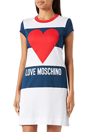 Moschino Damska sukienka slim fit A-line z krótkim rękawem, , 38