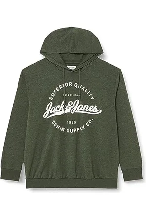 JACK & JONES Bestseller A/S Męska bluza z kapturem Jjstanli Sweat Hood Pls, , 3XL duże rozmiary
