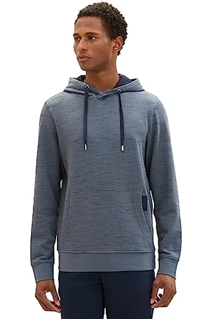 TOM TAILOR Męska bluza z kapturem basic o wyglądzie spacedye, , 3XL