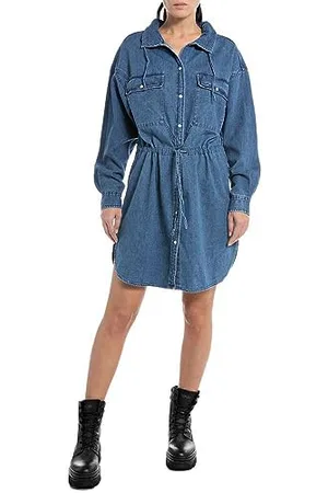 Replay Sukienka jeansowa damska, , XS