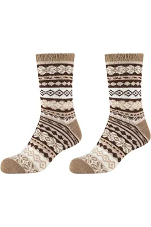 Camano 1102049000 - damskie skarpety przytulne dwuwarstwowe zimowe 2 pary, , rozmiar 35/38, , 35 EU