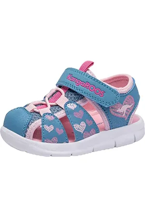KangaROOS Chłopiec Unisex Kinder K-Tiffy Sandały, Północ Niebieski Różowy, 28 EU, Północ niebieski różowy, 28 EU
