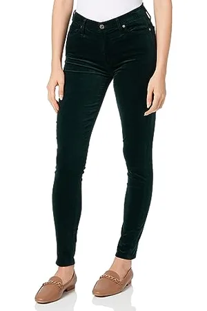7 for all Mankind HW Skinny Velvet Hunter Green