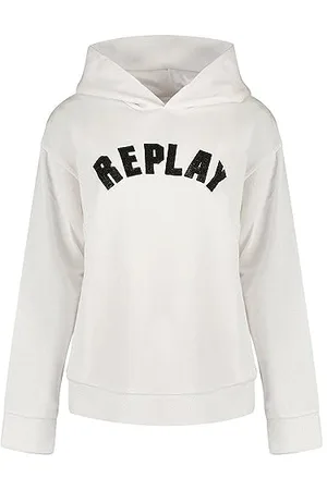 Replay Damska bluza z kapturem Regular Fit, , XL