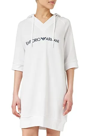 Emporio Armani Underwear Damska bluza Iconic Terry Maxi bluza, biała, M, , M