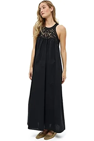 Peppercorn Damska sukienka maxi Nadina, czarna, XXL, Czarny, XXL