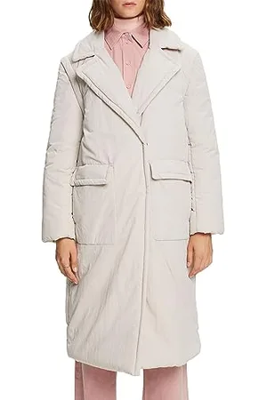 ESPRIT Watowany płaszcz 2 w 1 z odpinanymi rękawami, , XS