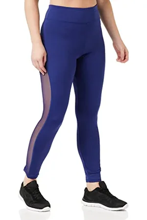 KENDALL + KYLIE KENDALL & KYLIE K&k W Siatkowa Side High Rise Legginsy Kkw3711711, Lazuli Blue, L Kobiety