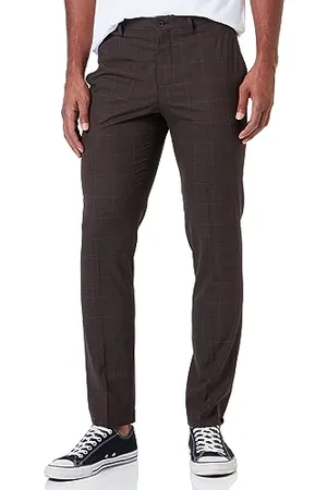 JACK & JONES Męskie spodnie do garnituru Jprsolaris Check Trouser Sn, , 54
