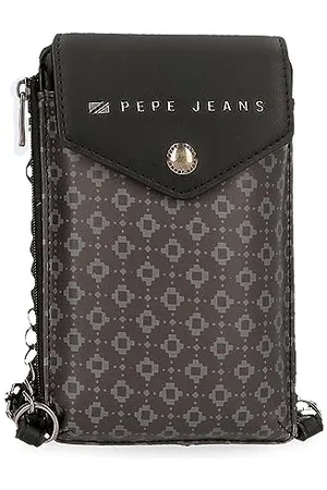Pepe Jeans Bethany Portfele i portmonetki ze sztucznej skóry, czarne, zielone, różne rozmiary, , Talla única, Torba na ramię