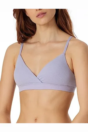 Schiesser Damski wyjmowany biustonosz treningowy Pad-Pure Rib, liliowy, normalny, , 80C