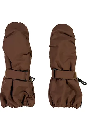 WHEAT Unisex Kids rękawice śniegowe, wodoszczelne, Mittens Zipper Tech, Soil, S / 6-12 m, , S / 6-12mth