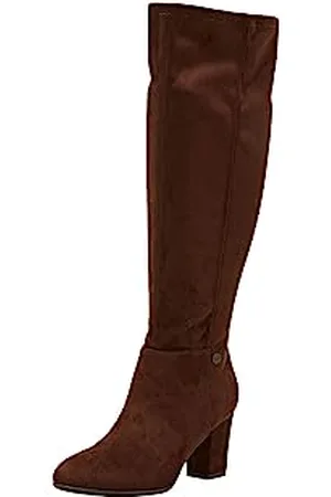 ESPRIT Modne damskie kozaki do kolan, 200/DARK Brown, 36 EU, , 36 EU