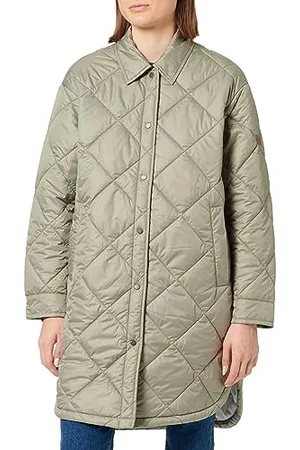 Camel Active Damska długa pikowana kurtka overshirt Style Coat, , 42